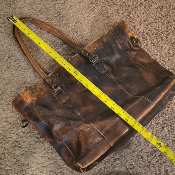 Patricia Nash Distressed Brown Leather Tote - Picture 13 of 13